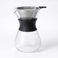 Cafeteira Vidro Borossilicato 400ml Filtro Aço Inox Silicone - 1