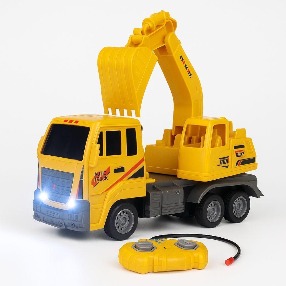 Brinquedo Caminhão Trator Escavadeira Controle Remoto E Luz - 2