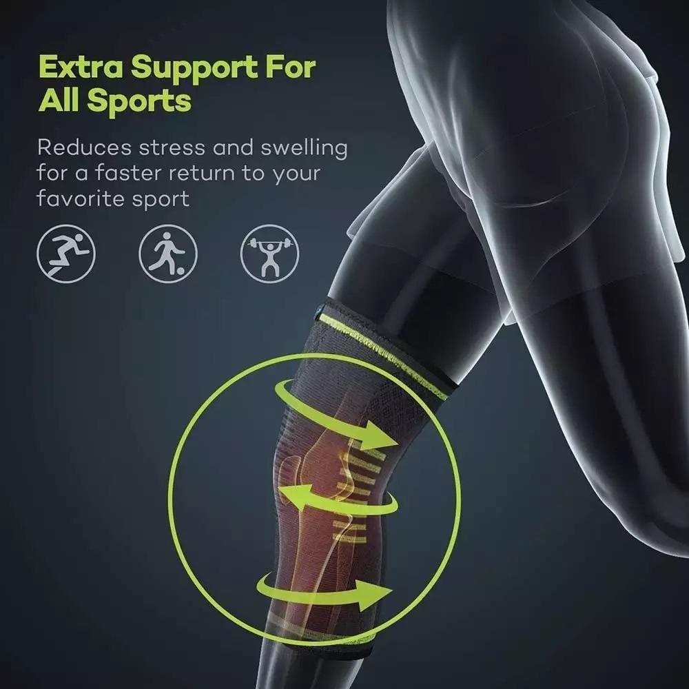 Joelheira Compressão Articulada Ortopédica Alívio Dor Joelho - 3