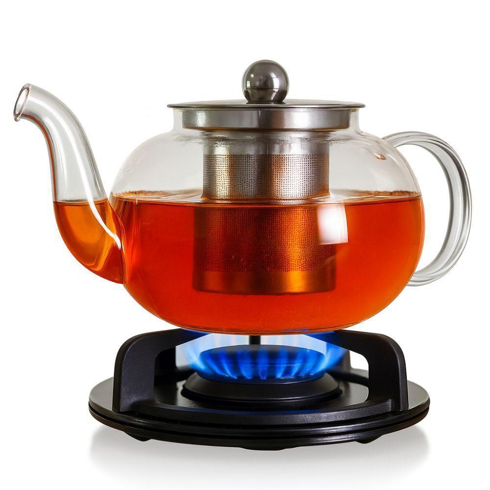 Bule Chaleira Vidro 600ml Borossilicato Com Infusor De Inox - 4