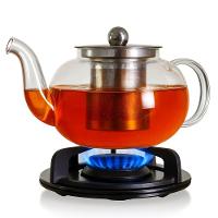 Bule Chaleira Vidro 600ml Borossilicato Com Infusor De Inox