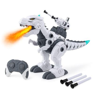 Brinquedo Dinossauro Controle Remoto Anda Luz Fumaça Míssil