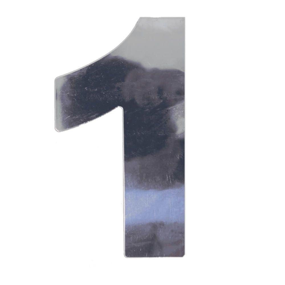 Número 1 Em Acm Espelhado 60mm - 360-1 - Numeral - 1