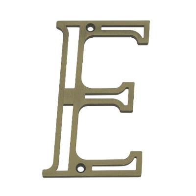 Letra Residencial E De Zamac Oxidado - 96269 - Silvana