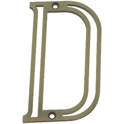 Letra Residencial D De Zamac Oxidado - 95699 - Silvana