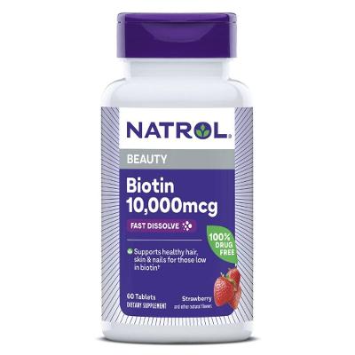 Biotina 10.000mcg 60 Tabletes Morango Natrol