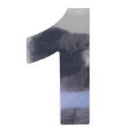 Número 1 Em Acm Espelhado 125mm - 300-1 - Numeral - 1