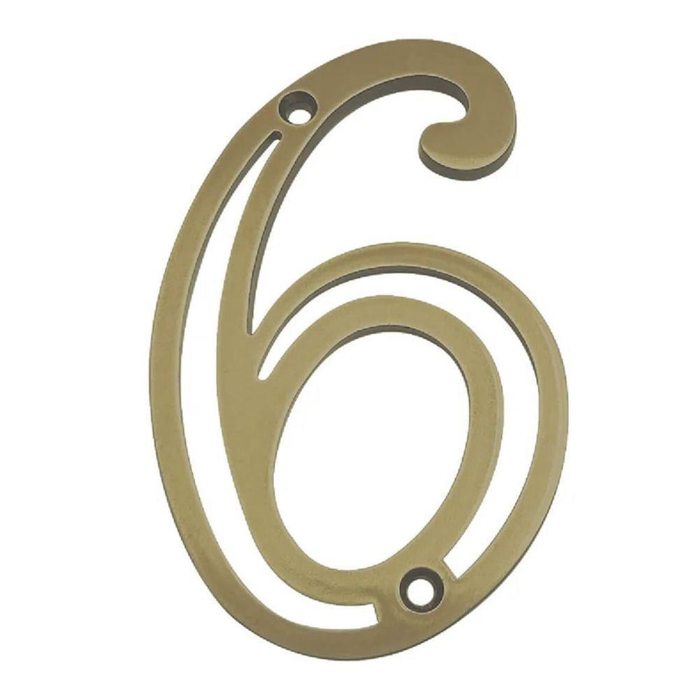 Número Em Zamak Oxidado 6 - 95646 - Silvana - 1