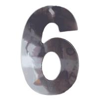 Número 6 Em Acm Espelhado 60mm - 360-6 - Numeral - 1