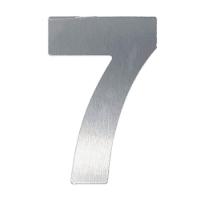 Número 7 Em Acm Aço Escovado 125mm - 400-7 - Numeral - 1