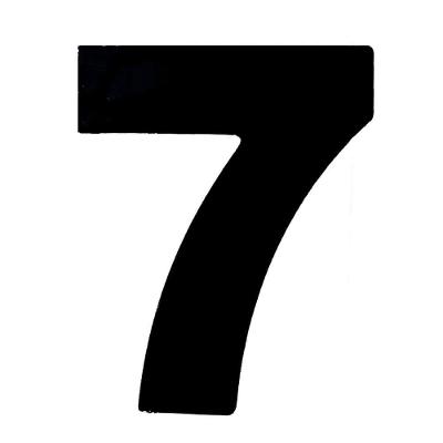 Número 7 Em Acm Preto 185mm - 685-7 - Numeral