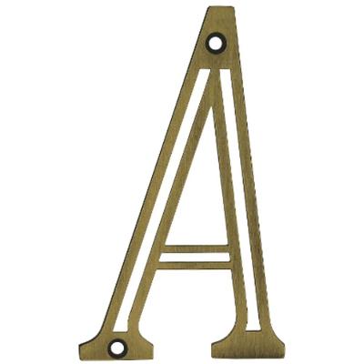 Letra Residencial A De Zamac Oxidado - 95668 - Silvana