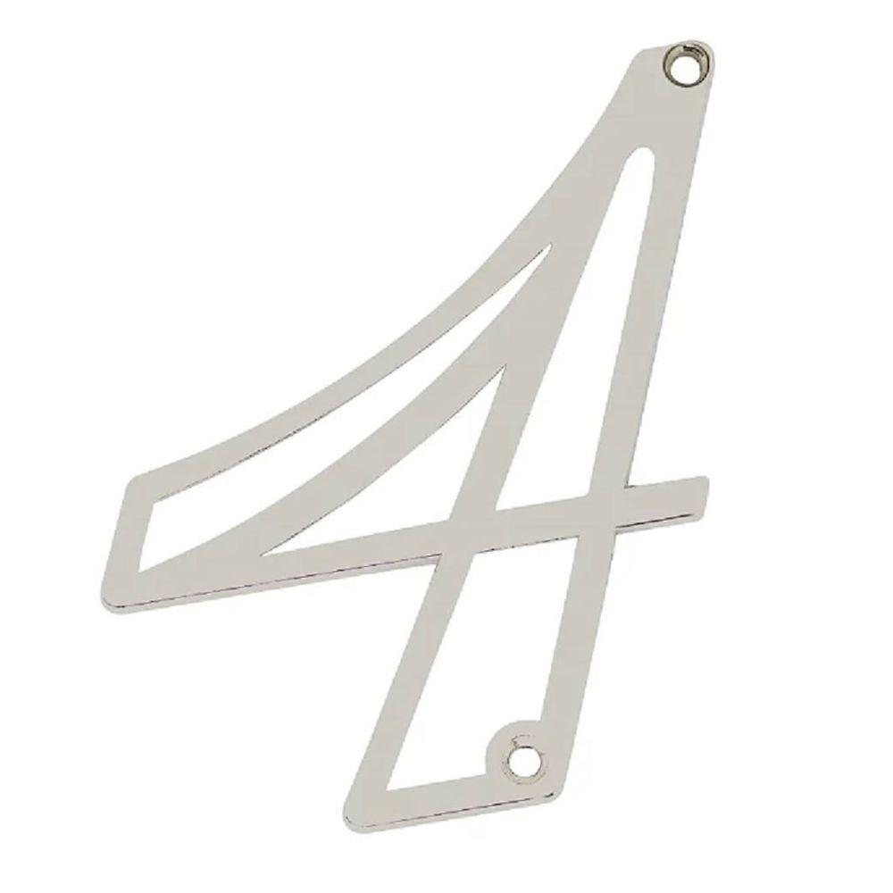 Número Residencial Em Zamak Niquelado 4 - 95721 - Silvana - 1