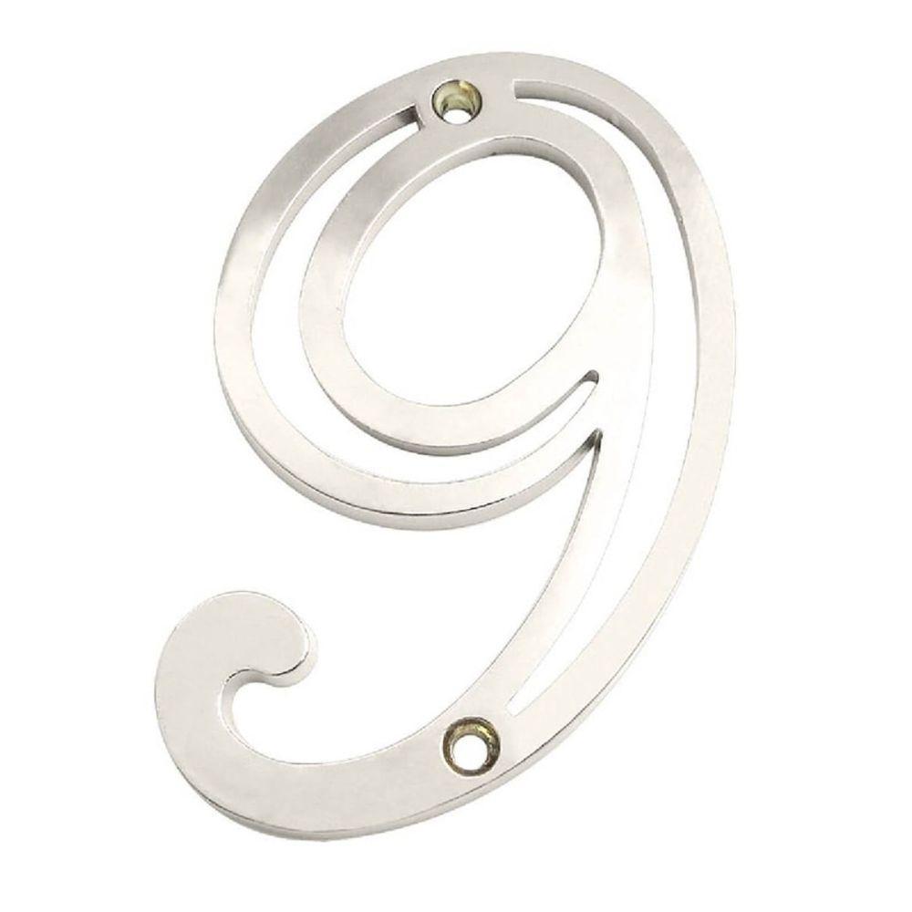 Número Residencial Em Zamak Niquelado 9 - 95776 - Silvana - 1