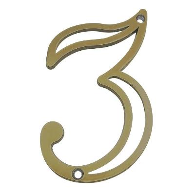 Número Em Zamak Oxidado 3 - 95615 - Silvana