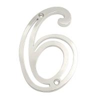 Número Residencial Em Zamak Niquelado 6 - 95745 - Silvana - 1