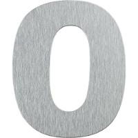 Número Residencial Em Alumínio Composto Escovado 125mm Nº 0 - Pr3001-0 - Pincéis Atlas - 1