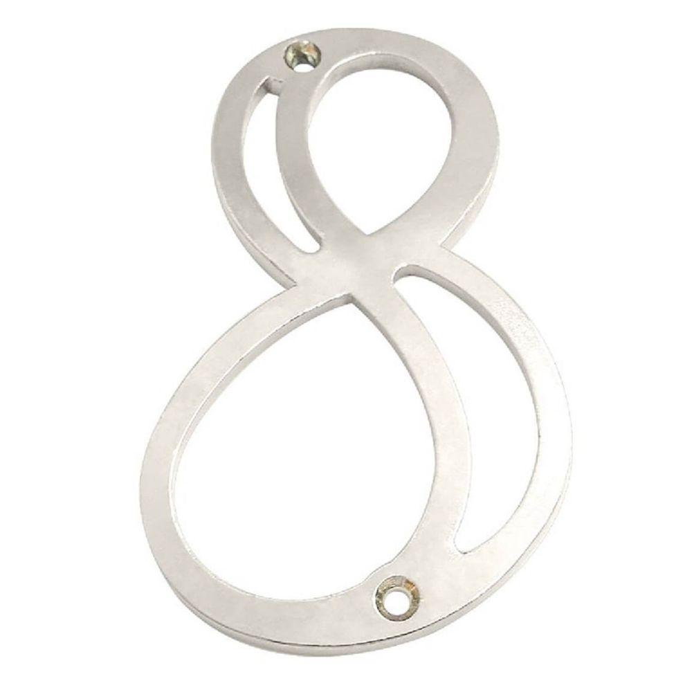 Número Residencial Em Zamak Niquelado 8 - 95769 - Silvana - 1