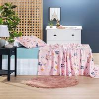 Jogo De Cama Casa Scarpa Lençol Lutti Solteiro Infantil 200 Fios Estampado 3 Peças Raposa Foxy Rosa - 2