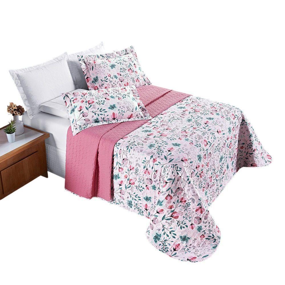 Cobre Leito Alycia King Micropercal 3pç 100% Poliéster - Both - 1