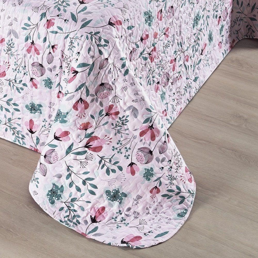 Cobre Leito Alycia King Micropercal 3pç 100% Poliéster - Both - 2