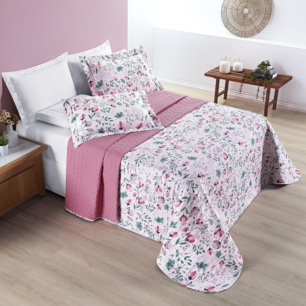 Cobre Leito Alycia King Micropercal 3pç 100% Poliéster - Both - 5