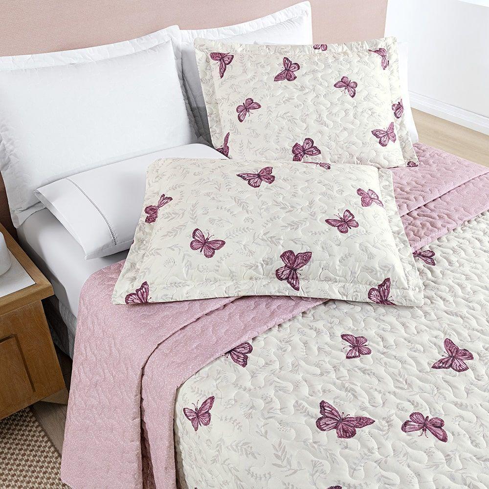 Cobre Leito Alycia Casal Micropercal 3pç 100% Poliéster - Borb - 5