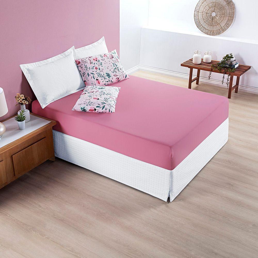 Jogo De Lençol Casal Alycia Micropercal 3pç 100% Poliéster - Both - 2