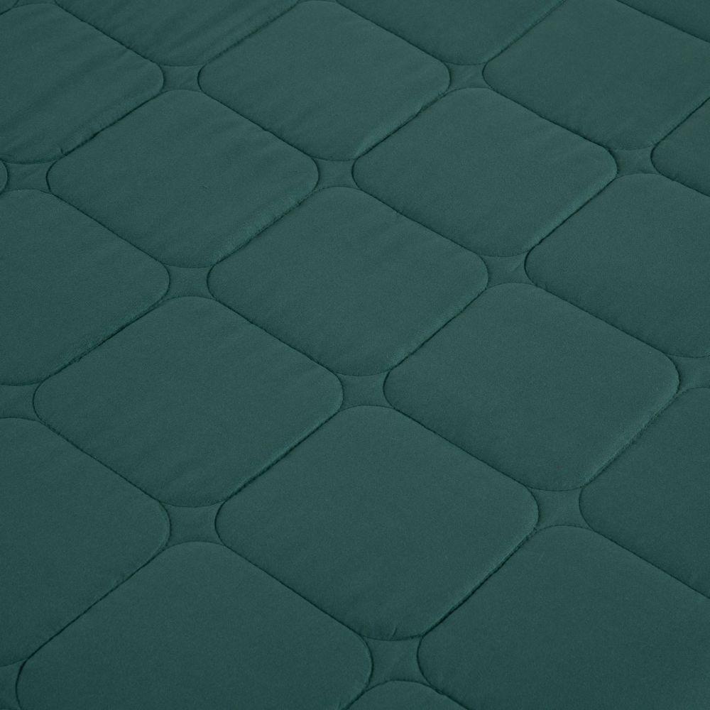 Kit Cobre Leito Colcha Casa Scarpa Speciale King Matelado Toque Acetinado 400 Fios 3 Peças Verde - 6