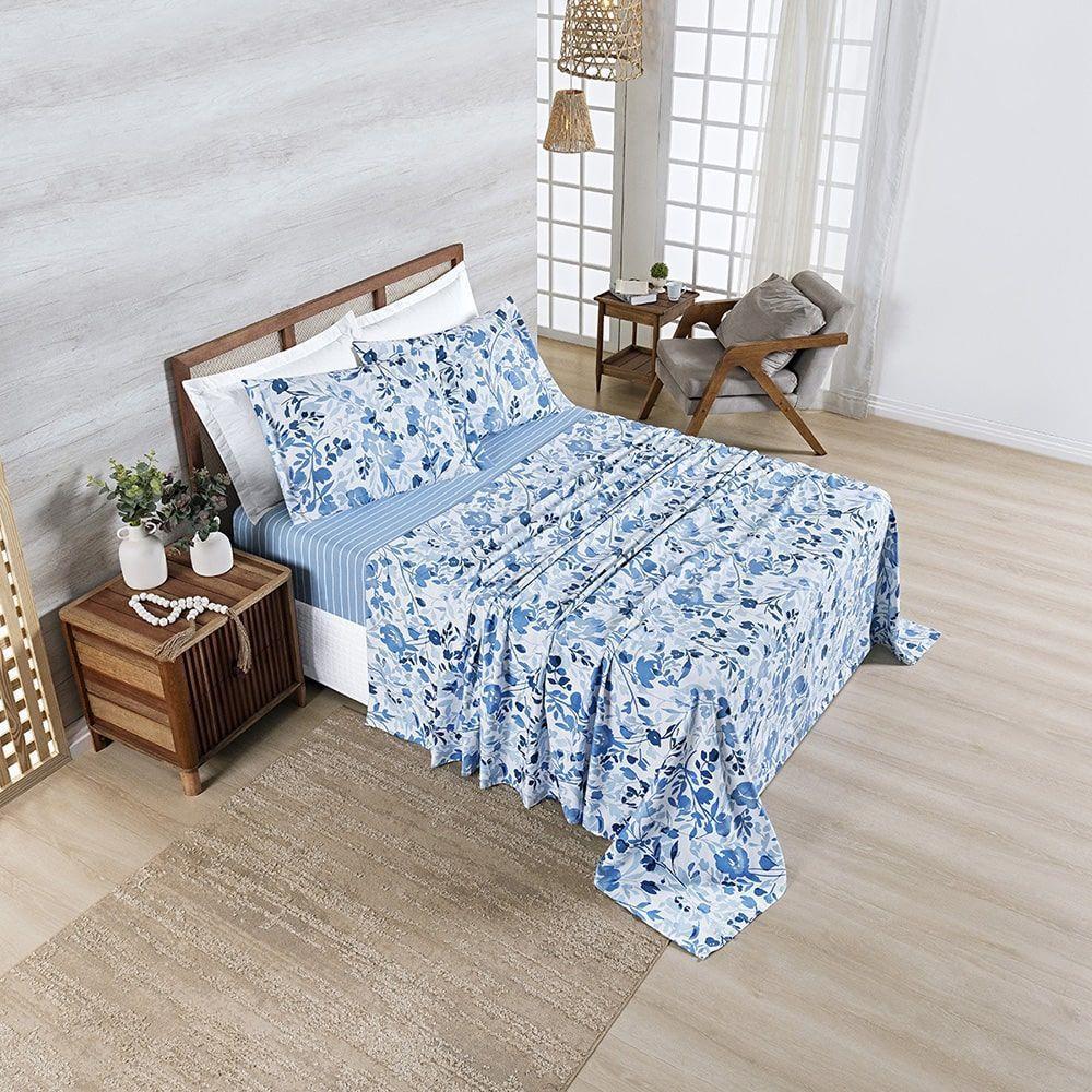 Jg Lençol King Spring 4pç 100% Poliéster - Lolli - 3