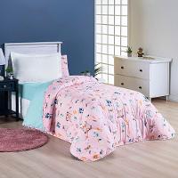Edredom Cobertor Lutti Solteiro Infantil Dupla Face 200 Fios Raposa Foxy Rosa - 3