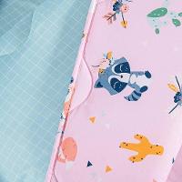 Edredom Cobertor Lutti Solteiro Infantil Dupla Face 200 Fios Raposa Foxy Rosa