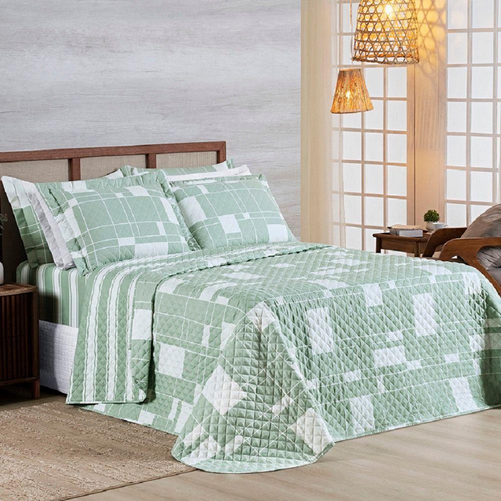 Cobre Leito Queen Spring Micropercal 100% Poliéster - Adria - 3
