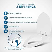 Assento Sanitário Laqueado Studio Marrom Degrade Para Louça Incepa