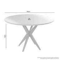 Mesa Simpatia 1,08 4 Cadeiras Jade Linho Jcm Cinamomo - 3