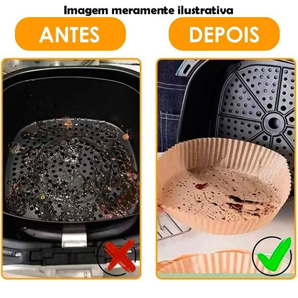 100 Unidades Formas Descartáveis Para Assar Cozinhar Antiaderente Para Airfryer - 2