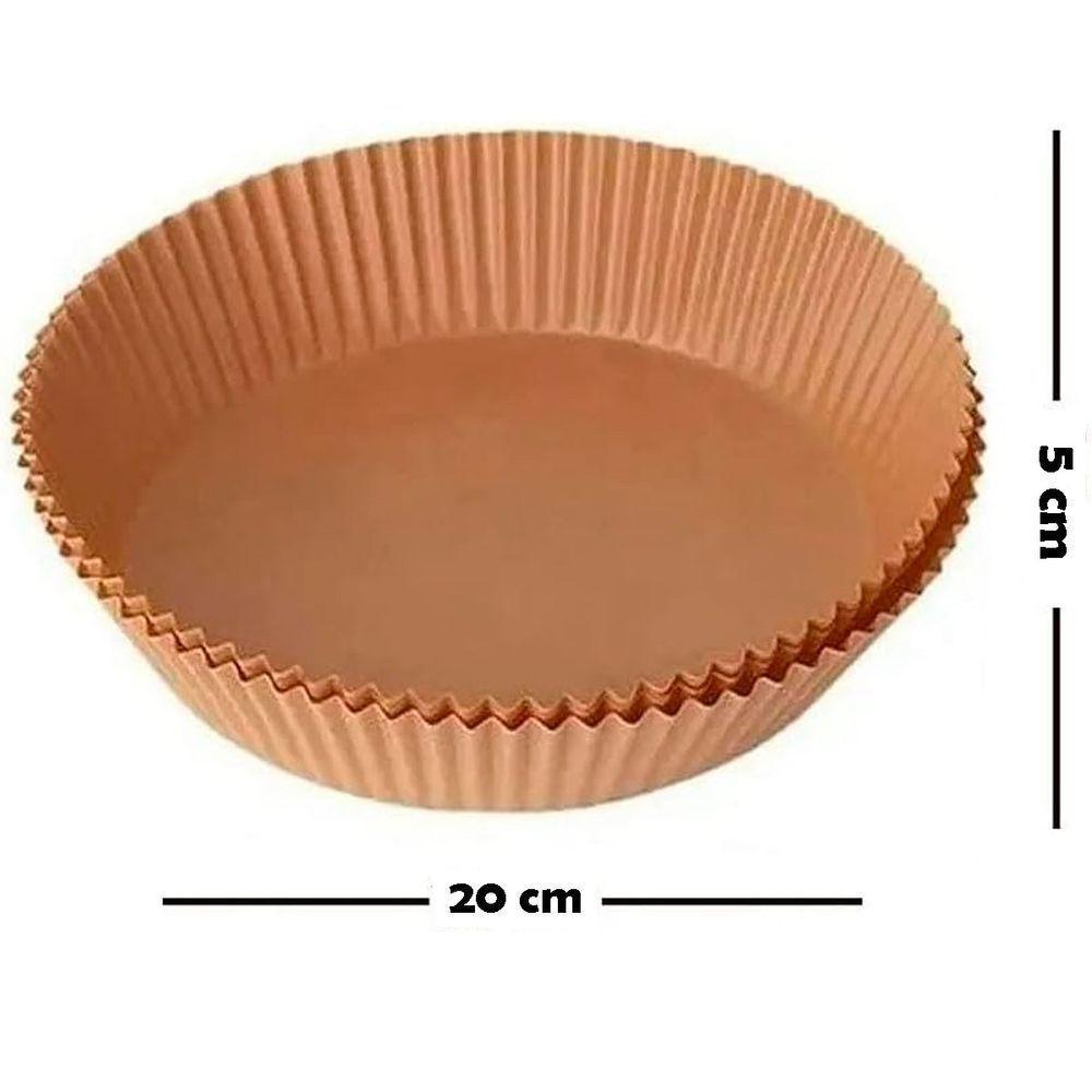 100 Unidades Formas Descartáveis Para Assar Cozinhar Antiaderente Para Airfryer - 3
