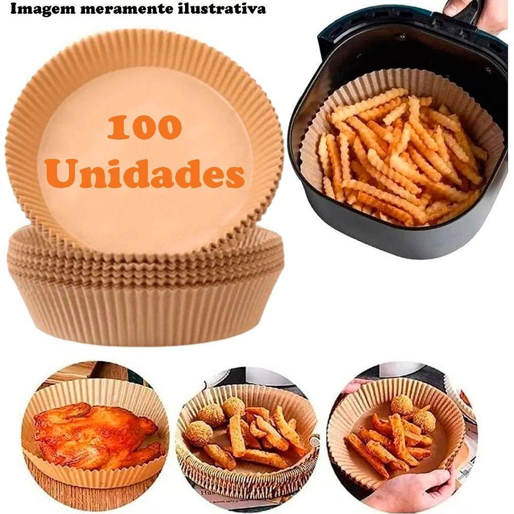 100 Unidades Formas Descartáveis Para Assar Cozinhar Antiaderente Para Airfryer - 4