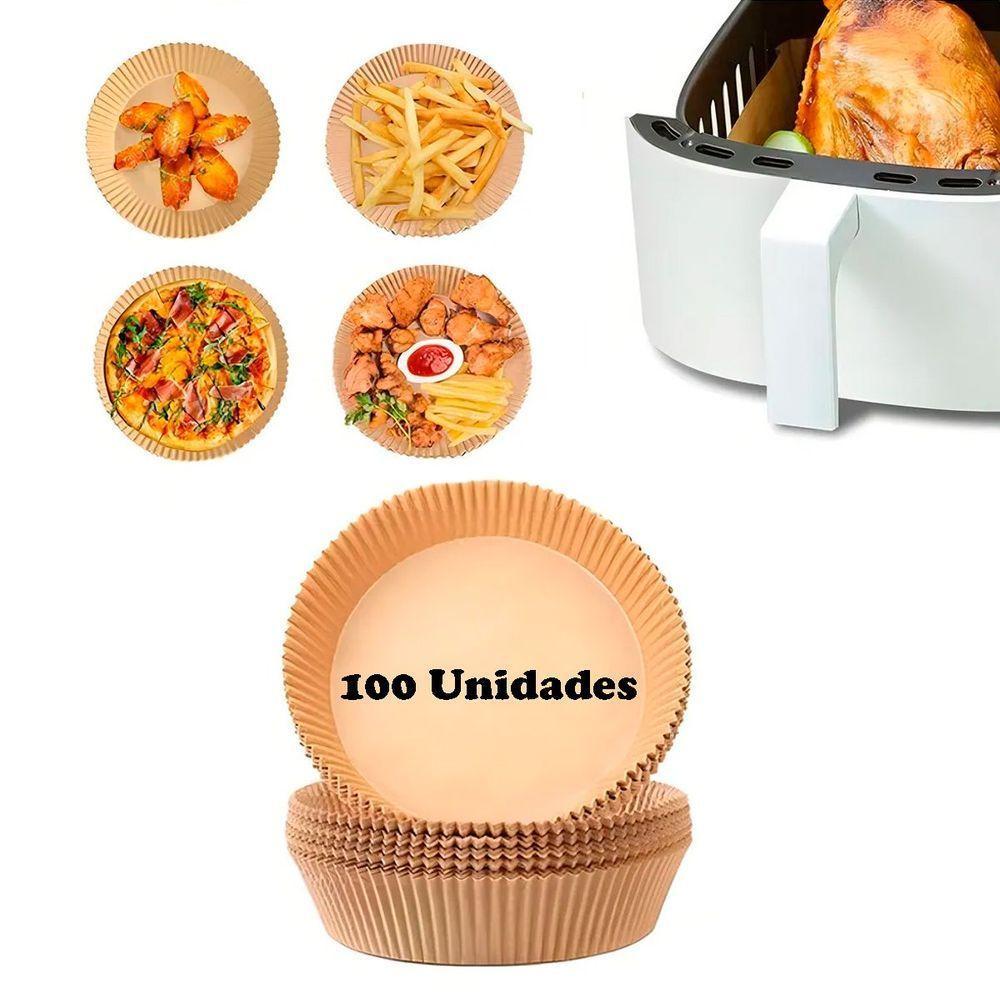 100 Unidades Formas Descartáveis Para Assar Cozinhar Antiaderente Para Airfryer - 6