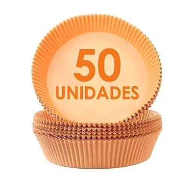 50 Unidades Formas Descartáveis Para Assar Cozinhar Antiaderente Para Airfryer Cores Sortidas