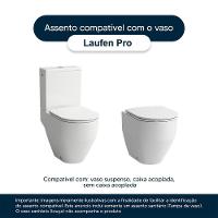 Assento Sanitário Poliéster Soft Close Laufen Pro Branco Para Vaso Incepa