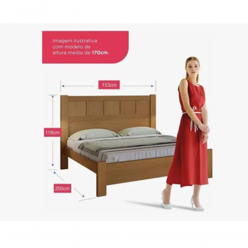 Cama Casal Primícia 100%mdf Cinamomo - D Doro Móveis - 2