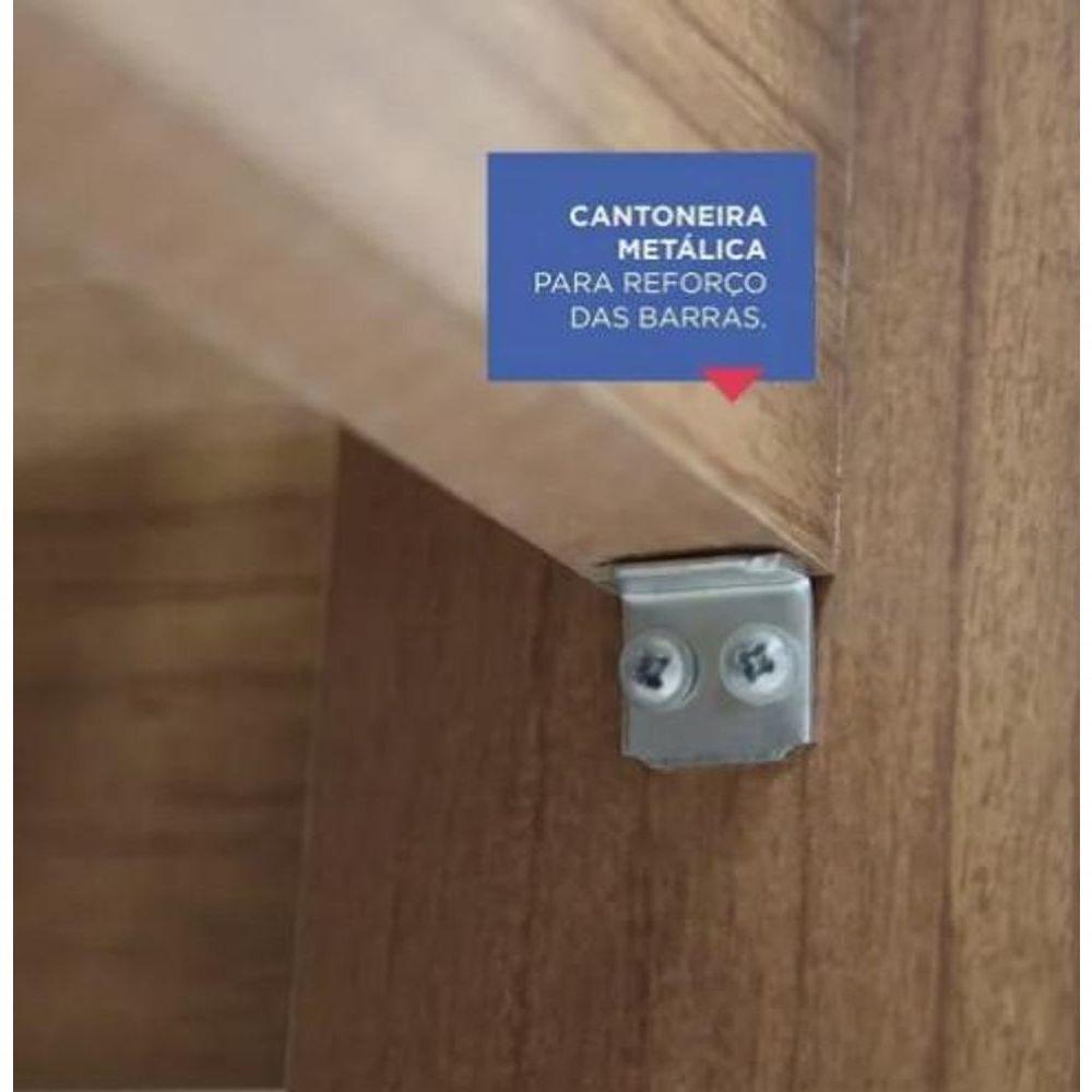 Cama Casal Primícia 100%mdf Branco - D Doro Móveis - 3