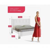 Cama Casal Primícia 100%mdf Branco - D Doro Móveis - 2