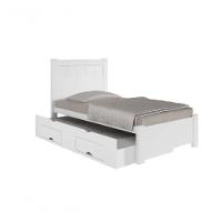 Cama Solteiro Com Cama Auxiliar Primícia Branco - D Doro - 1