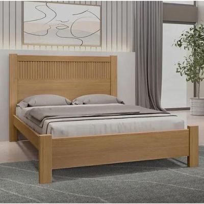 Cama Casal Primícia Ripada 100% Mdf Cinamomo - D Doro Móveis