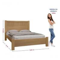 Cama Casal Primícia Ripada 100% Mdf Cinamomo - D Doro Móveis - 2