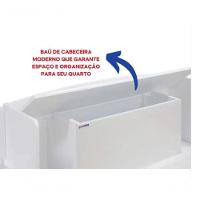 Cama Solteiro Milênio Com Auxiliar 100% Mdf Branco - D Doro - 5