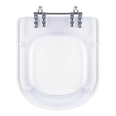 Tampa De Vaso Acrilico Transparente Flox Para Bacia Fiori 6lpf