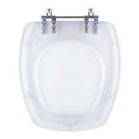 Tampa De Vaso Acrilico Transparente Iris Para Bacia Onix 6lpf - 1